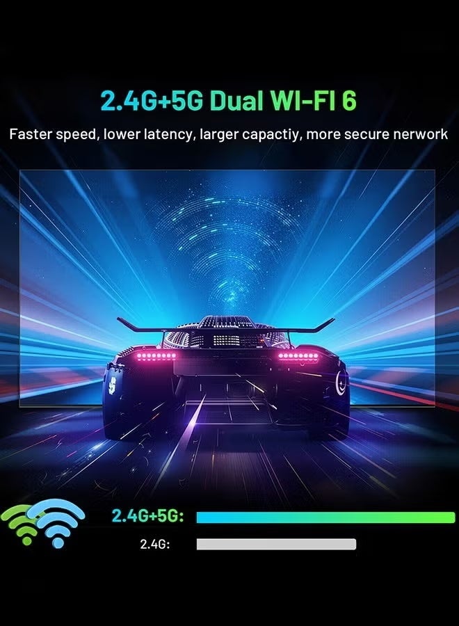 تلفزيون 8K Smart TV Box Android 14 Quad Core ARM Cortex A53 مع 2.4G / 5G Wifi6 و Remote Set Top Boxes مع ضوء التنفس المضيء. - Image 5